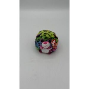 TY Puffies - DOTTY the Rainbow Leopard Plush Toys 4In NWT…15